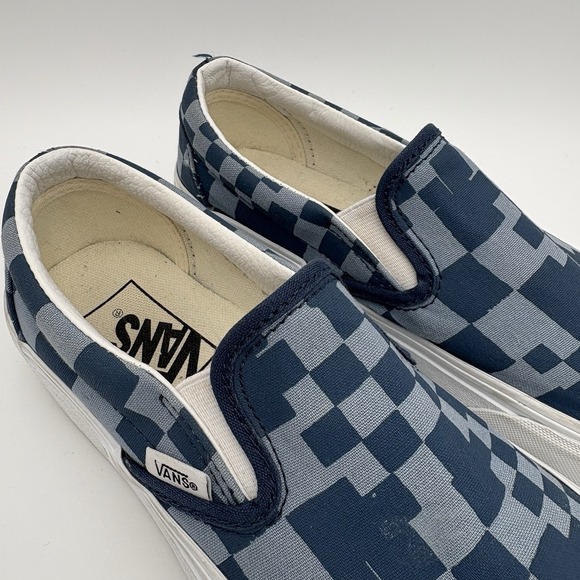Vans WMNS‎ Gray Blue Checkered Platform - Picture 2 of 8